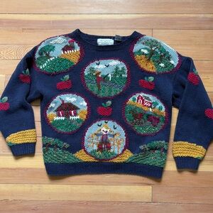Vintage Signatures by Northern Isles Hand Knit Apple Orchard Ramie Sweater